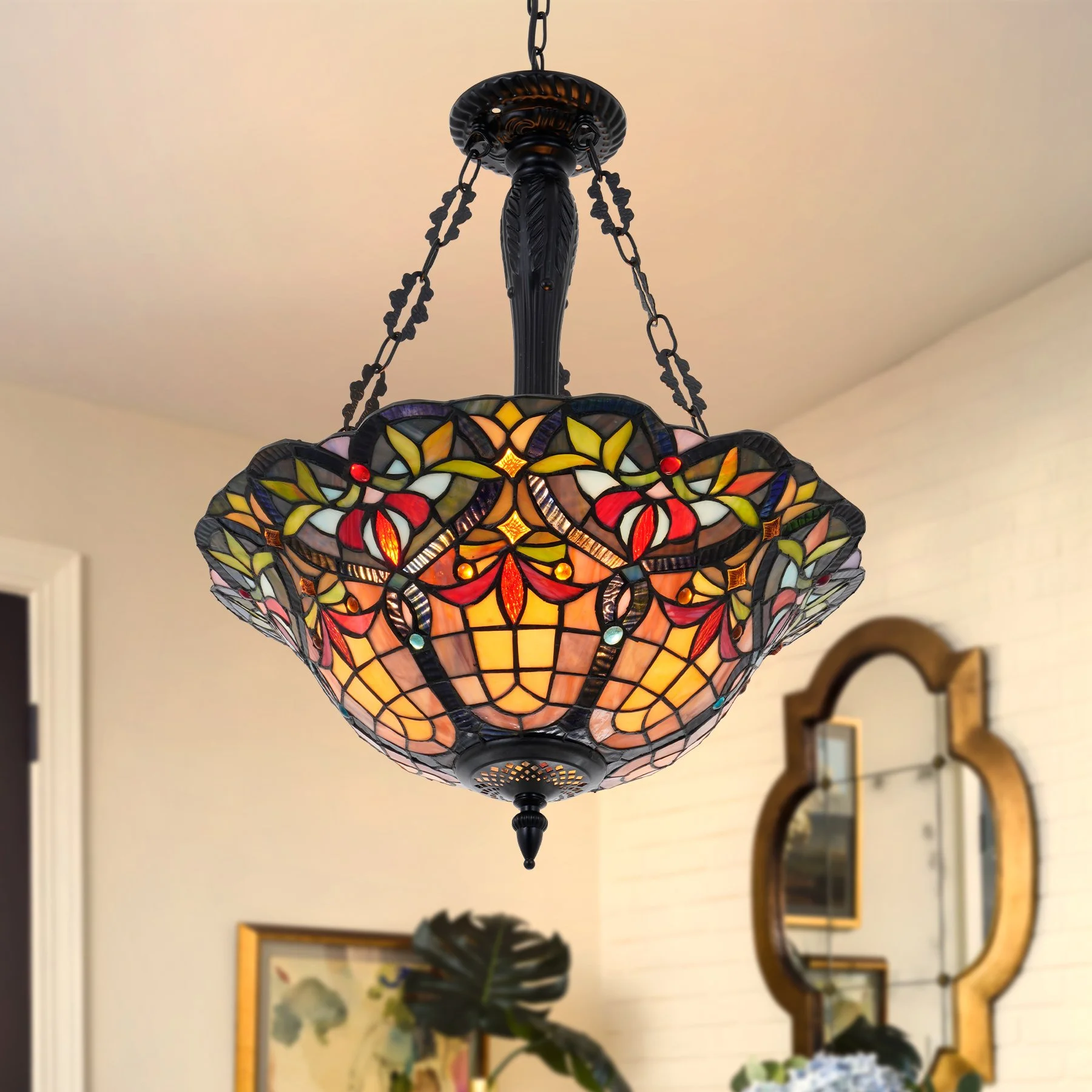 Tiffany Victorian Glass Chandelier DS-DR32 — EFperfect